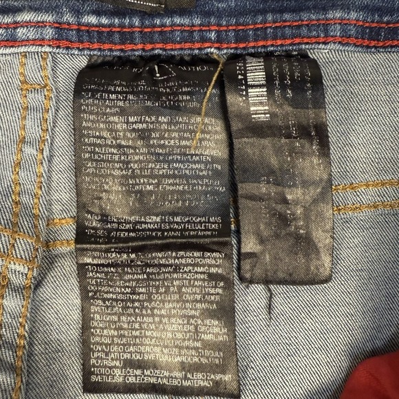 HARD SODA Men's Distressed Wash‎ Slim Fit Jeans W36 Blue Denim - Picture 8 of 8